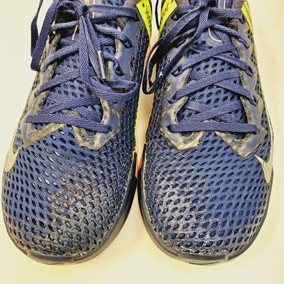 Nike Metcon 6 Deep Royal Blue Bright Mango Training Cross Fit Sneakers Size 8 - Picture 5 of 10